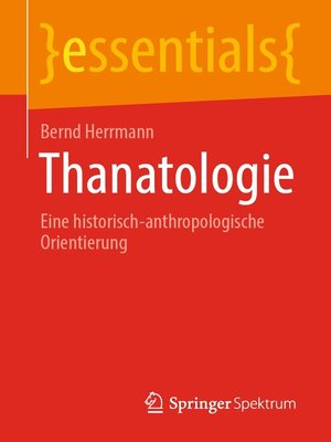 cover image of Thanatologie